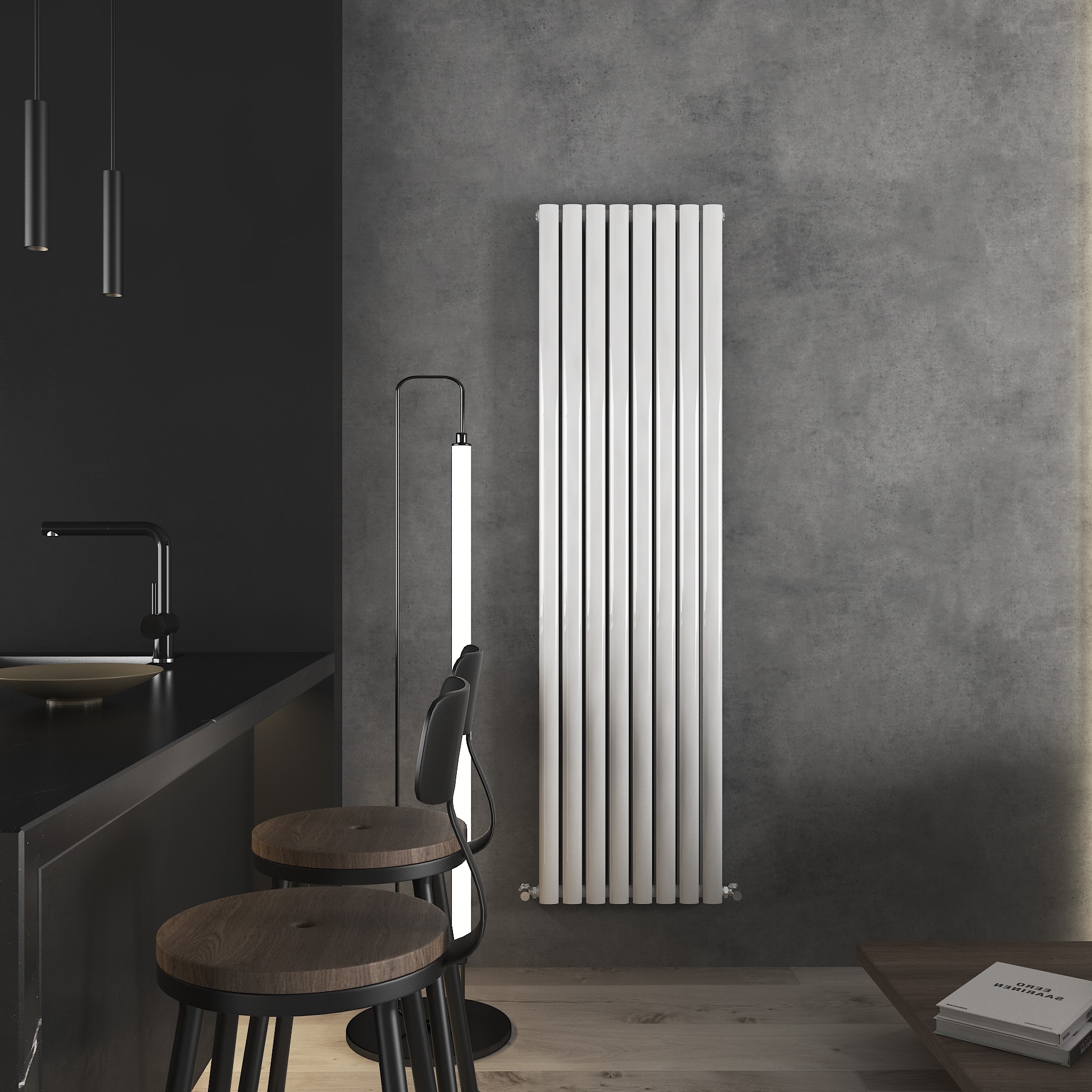 Nirvana Designer Vertical Radiator White