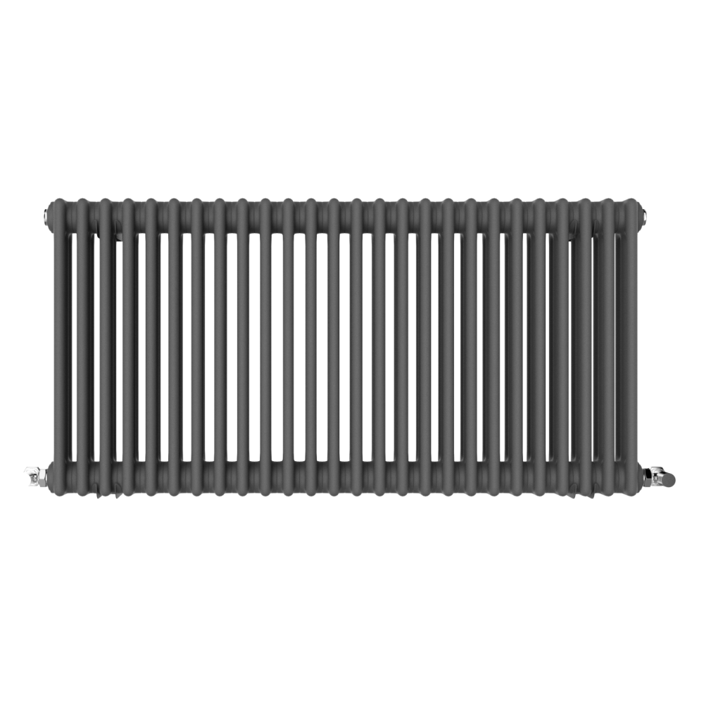 Vintage Horizontal Anthracite Column Radiator NEW-600-1350-With ...